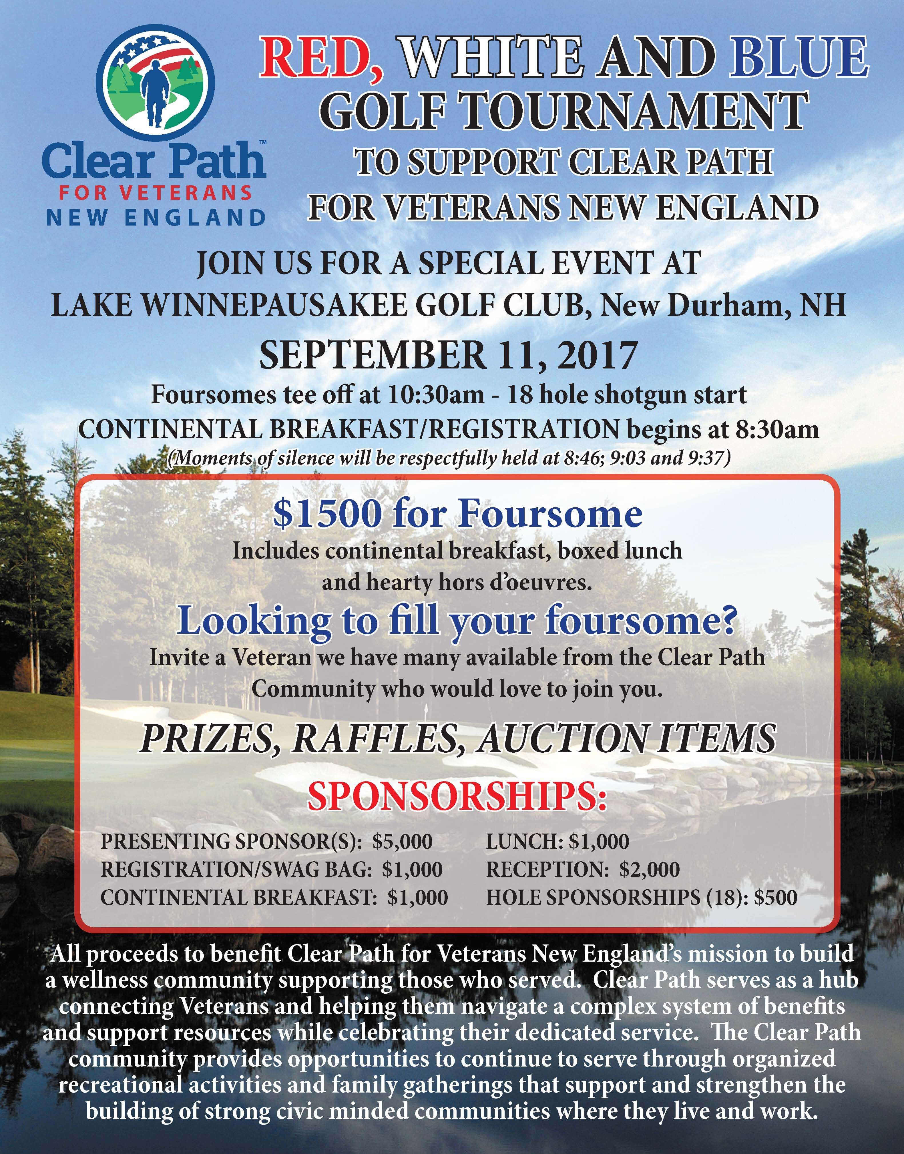 Golf Tournament Clear Path for Veterans New England