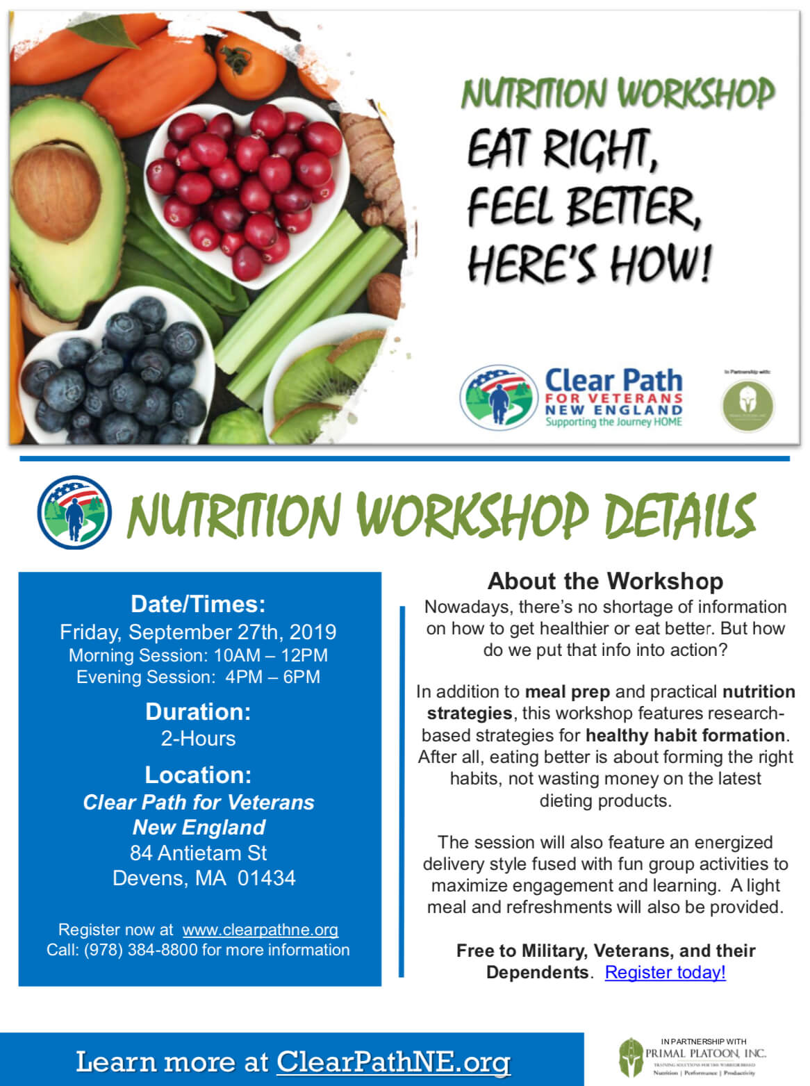 CP4VNE Nutrition Workshop Flyer_Sep 27 2019 CP4VNE Nutrition Workshop Flyer_Sep 27 2019