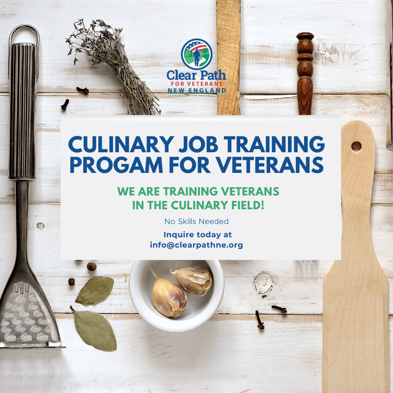 We are training Veterans in the culinary field!